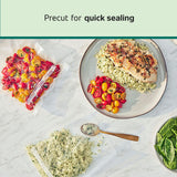 FoodSaver Precut Vacuum Sealer Bags for Airtight Food Storage and Sous Vide Cooking, BPA-Free, 1 Quart, 44 Count FOODSAVER