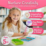 Klevly Diamond Painting Kits for Kids | 9 Unique Designed Canvases - Unicorn, Fairy, Mermaid | Arts & Crafts with Minimum Mess | Diamond Art Kits for Kids | Gem Painting Kit | Jewel Art | Crystal Art Klevly