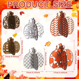 12 Pieces Fall Wooden Table Signs Pumpkin Wood Table Decor Autumn Tiered Tray Decor Thanksgiving Table Centerpieces Block Sign Farmhouse Fall Decorations for Home Party Decor Indoor Soaoo