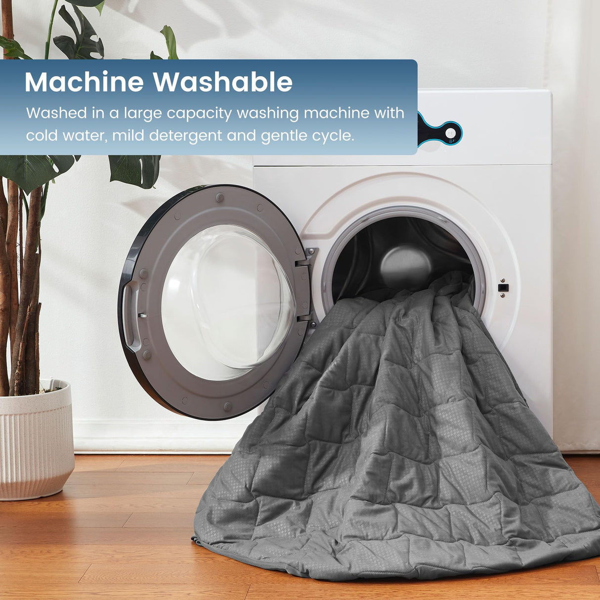 SLEEP ZONE Waterproof Mattress Protector Pad Full Machine Washable, Breathable Mattress Topper with Deep Pockets, All-Season Use, Hotel Quality (Full, Grey) SLEEP ZONE