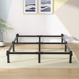 Superay Metal Bed Frame, 9-Leg Bed Base, 8 inches Support for Box Spring, Queen, Easy Assembly, Black Superay