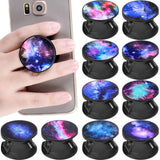 Weewooday 10 Pieces Phone Grip Holder Nebula Collapsible Phone Holder Self-Adhesive Sublimation Phone Holders for Smartphone and Tablets Weewooday