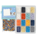 Perler 80-57182 Bluey Fused Bead Deluxe Box Kit, 10 Unique Patterns, Multicolor, 4473 Pieces Perler