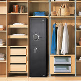 Langger V Gun Safe for Rifle, Upgraded Quick Access 5-6 Gun Large Rifle Gun Security Cabinet for Rifle Shotgun Firearms with/without Optics with Pistol Lock Box, Removable Storage Shelf BLACK LANGGER V