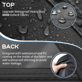 SIRUITON 3 Piece Outdoor Veranda Patio Garden Furniture Cover Set with 600D Durable and Water Resistant Fabric,Fit for Outdoor Wicker Patio Furniture Sets/Rattan Chair Conversation Sets-Balck SIRUITON