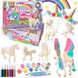 Unicorn Painting Kit for Girls - STEM Certified Unicorn Craft for Girls Ages 4-6 & up- Paint Your Own Arts and Crafts Includes 2 DIY Headbands & 8 Kids Painting Crafts for Fun Screen-Free Play COASTLINE CRAFT