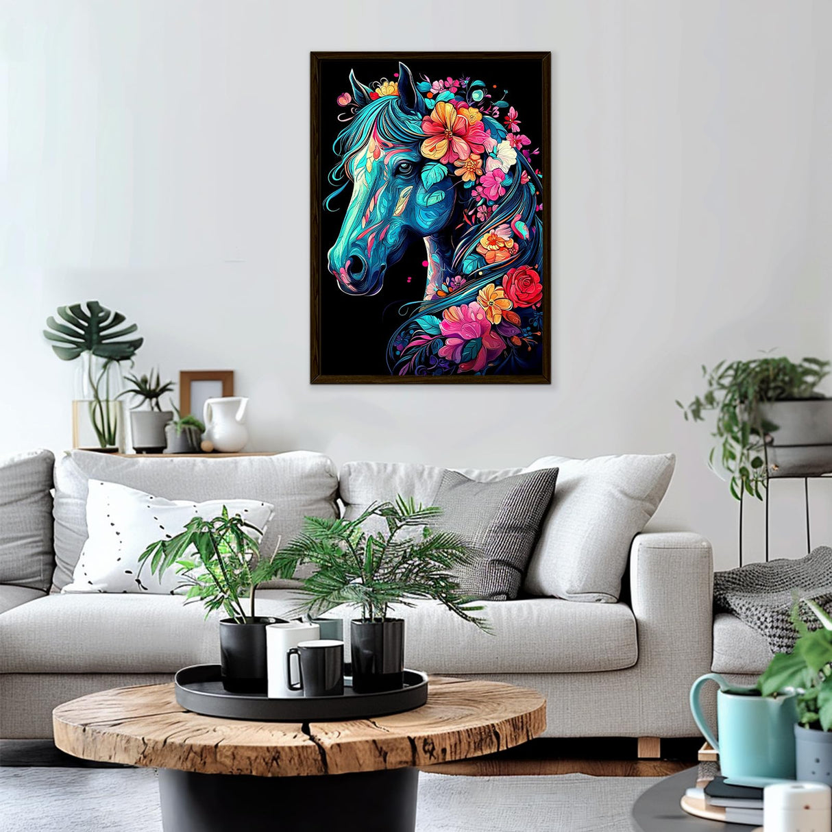 Genius maker Horse Diamond Painting Kits for Adults, 5D Animal Diamond Art Kits for Beginners DIY Full Drill Diamonds Painting Pictures, Diamond Gem Art Painting DIY Crafts Kit Decor, 12x16inch Genius maker