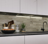 COLAMO Wood Look Tile Peel and Stick Backsplash,Thick Rigid Oak-Weathered Stick On Kitchen Backsplash,Adhesive Faux Shiplap Wood Panels for RV,Vanity,Accent Wall,Self Stick Wall Tile(24PCS) COLAMO