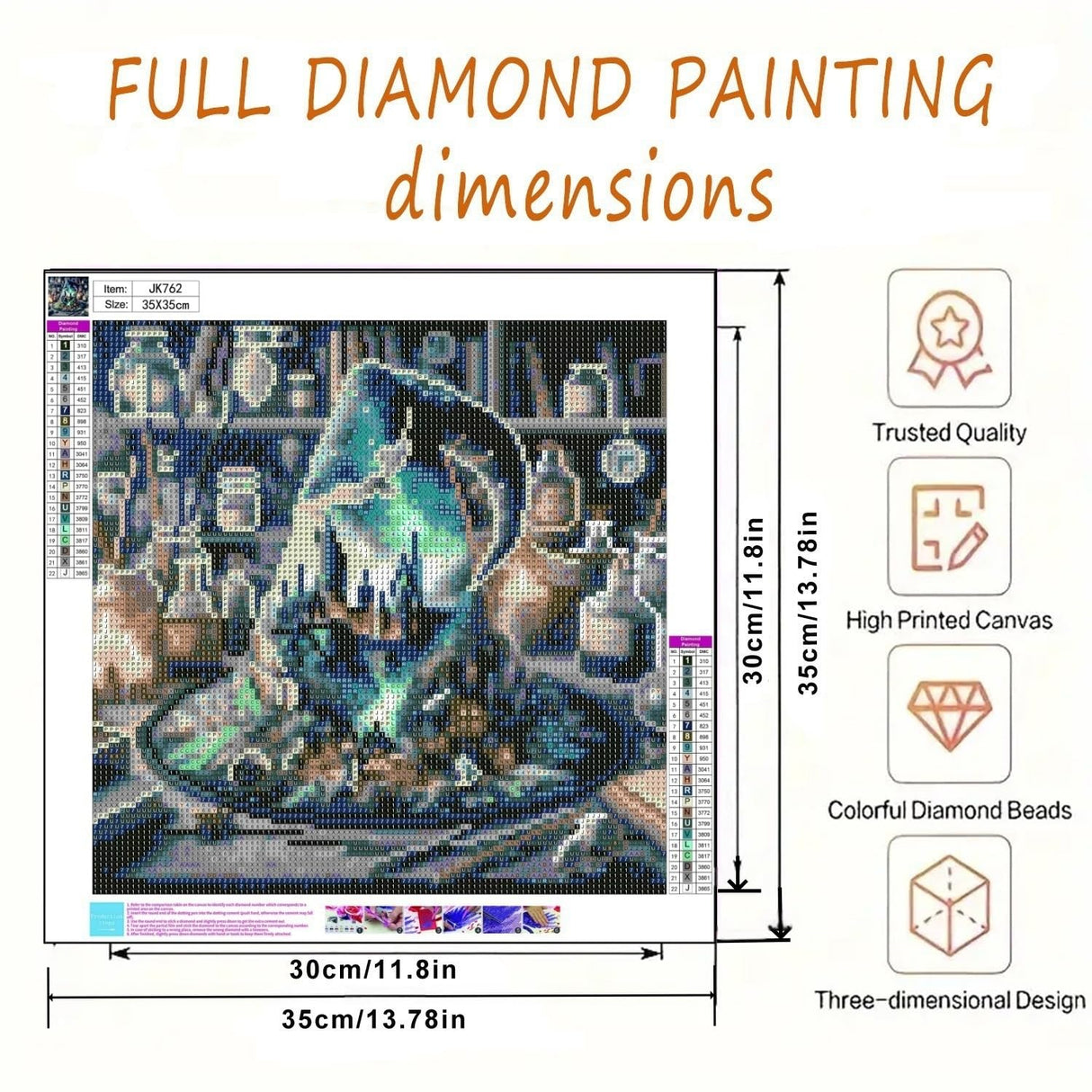 BYGFHLYW 5D Diamond Painting Kits for Adults, Hat Landscape Diamond Art Kits for Adults Beginner, DIY Full Drill Diamond Dot Gem Painting for Home Wall Decor 13.7x13.7inch BYGFHLYW