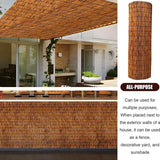 Natural Reed Fencing Rolls, Decorative Bamboo Fencing 2ft 3ft 4ft 5ft 6ft High Roll Reed Screen Curtain, Bamboo Fencing for Outdoor Balcony Patio Garden Backyard Privacy(H0.61xL5m/H2xL16.4ft) JixCJHj