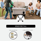 Igloo 125 qt Gray Party Bar Wheeled Cooler Igloo