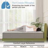 Twin XL Mattress 12 Inches Memory Foam Mattress，Twin Hybrid Mattress in a Box Individually Pocket Springs，Twin XL Size Mattress Medium Firm for Good Night Sleep，Pressure Relief，CertiPUR-US Certified ZFHCBJ