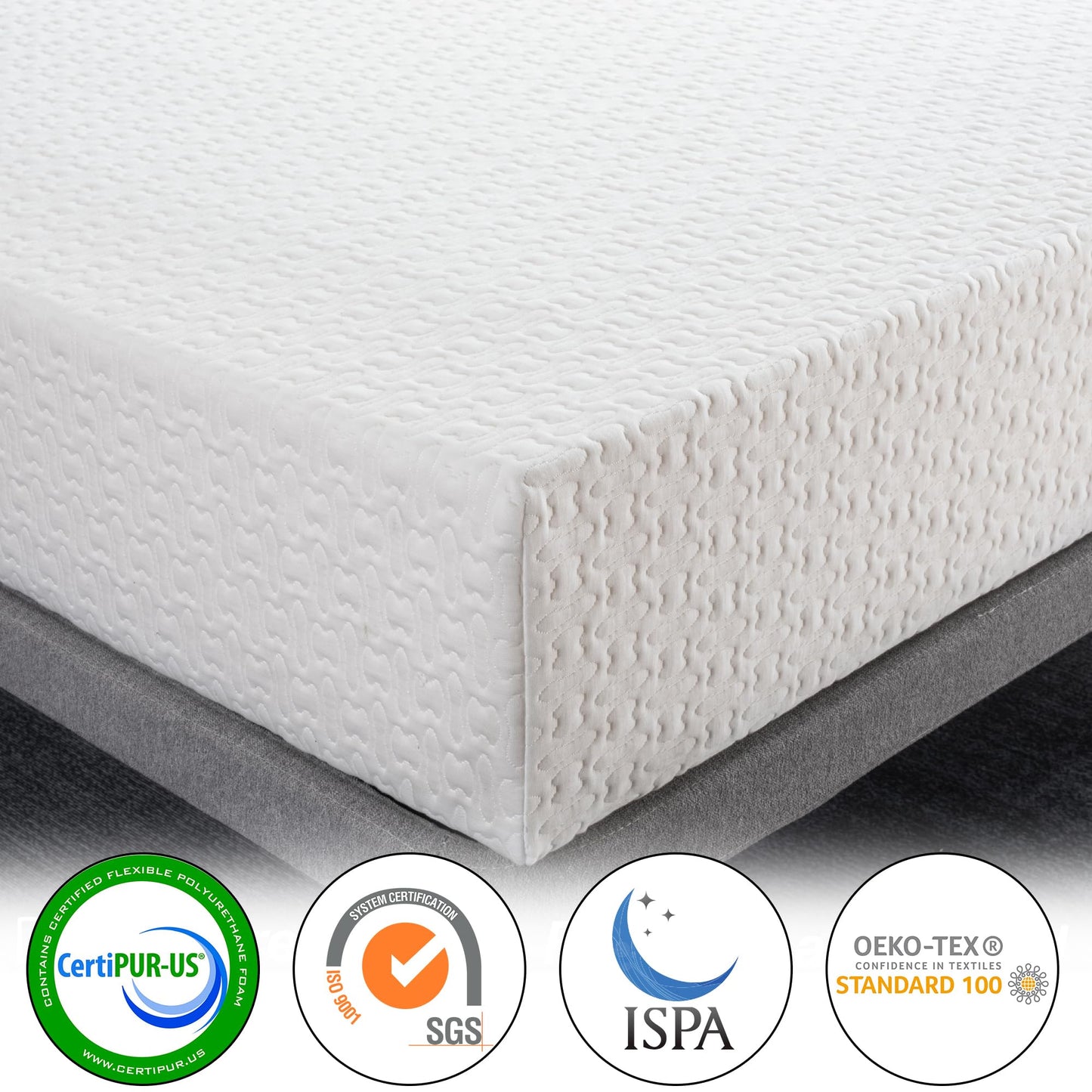 Planet Sleepings 8 Inch California King Memory Foam Mattress, Gel Foam Mattress with Breathable Cover, Bed in a Box CertiPUR-US Certified, Covered Mattress