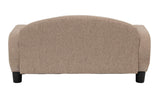 Paws & Purrs Modern Pet Sofa 31.5" Wide Low Back Lounging Bed with Removable Mattress Cover in Espresso/Sand Paws & Purrs
