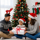 STYPOP 12 Pack Gift Boxes with Lids for Present - 6 Extra Large 17" (4" Deep) & 6 Large 14" (2" Deep) White Gift Boxes for Clothing Wrapping, Christmas STYPOP