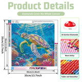 Sea Turtle Diamond Painting Kits for Adults, Sea Turtle Diamond Art Kits for Adults, DIY 5D Diamond Painting Kits for Beginners Home Wall Decor Gift Mandun