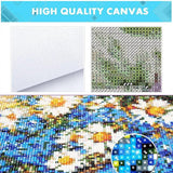 Tropical Beach Scene Palm Trees Mountain 5D Diamond Art Paint with Full Drill Diamond Art Painting by Number Kits for Adults Square Beads Mosaic Cross Stitch for Wall Decoration 12x16inchg(4) Generic