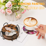 TresBeaux Diamond Painting Coasters Kit, 8 PCS DIY Music Star Diamond Art Coasters with Holder, Diamond Art Kits for Adults, Unique Gift for Music Lovers and Fans TresBeaux