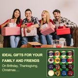 Zovcsxn Billiard Balls Pool Balls Billiard Set Marble-Swirl Style 2-1/4" Regulation Size 16 Pool Balls Billiard Set Pool Table Accessories Zovcsxn