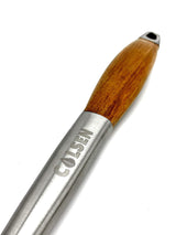 COLSEN Heavy Duty 3-Piece BBQ Grilling Tool Set, Stainless Steel Tongs, Spatula, & Fork, Kitchen Utensils Set, Camping Accessories, Brown colsen