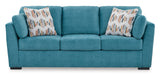Signature Design by Ashley Keerwick Scandinavian Sofa with 4 Toss Pillows, Blue Signature Design by Ashley