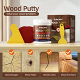 BONCART Wood Filler,Wood Putty,Mahogany Wood Filler,Paintable, Stainable, Sandable. Wood Filler can quickly repair holes, cracks, chips, damage, and Boncart