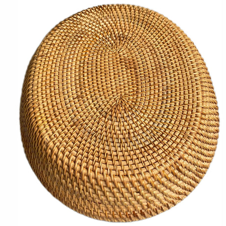 amololo Large 14inch Oval Rattan Fruit Serving Basket,Wicker High Wall Fruit Vegetable Serving Basket Bowl,Large Rattan Dining Table Bowl for Various Things,Bread,Snack,Odds and Ends,Natural Brown amololo
