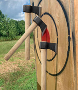 WICING 15.7" Throwing Axe, 1065 Manganese Steel Throwing Hatchet Beech Wood Handle for Axe Throwing Competitions - 3 Pack WICING