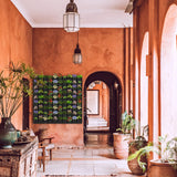 Hanging Planting Grow Bags, 90 Pockets Wall Planter Wall Mounted Grow Bag Outdoor Indoor Gardening Vertical Greening Flower Container, Planting Bags Storage Bags(1.1 m × 1.1 m, Black) LITLANDSTAR