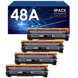 GOTOBY Compatible 48A Toner Cartridges Replacement for HP 48A CF248A for Pro M15w M15a M16w M16a M28w M29w M29a M30w Printer (4 Black) GOTOBY