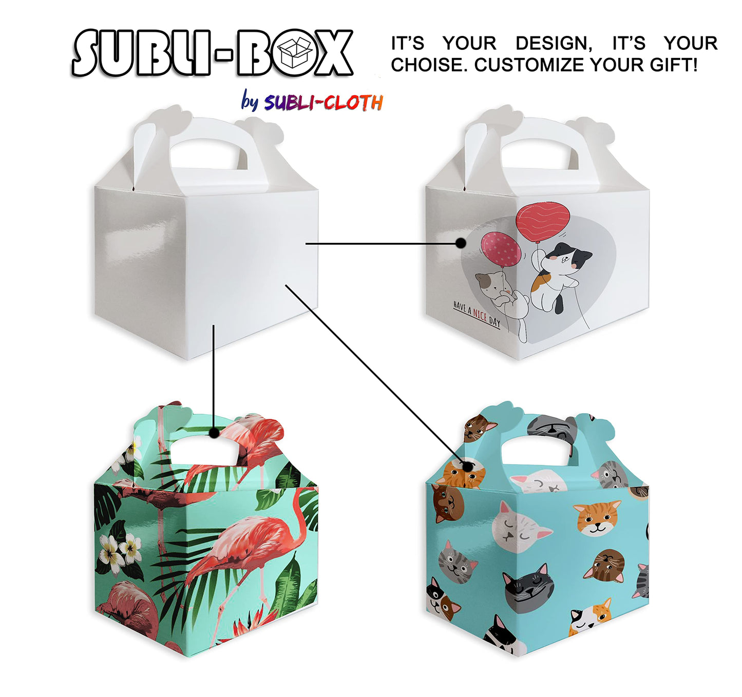 Subli-Box Cardboard Sublimation Blister Gift Pack 20 Units by Subli-Cloth