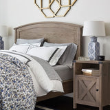 Farmhouse Nightstand, End Table, End Tables with Barn Door and Shelf, Modern Bed Side Table Rustic Gray Nightstands Set for Bedroom, Living Room, Set of 2, Gray Wash Catrimown