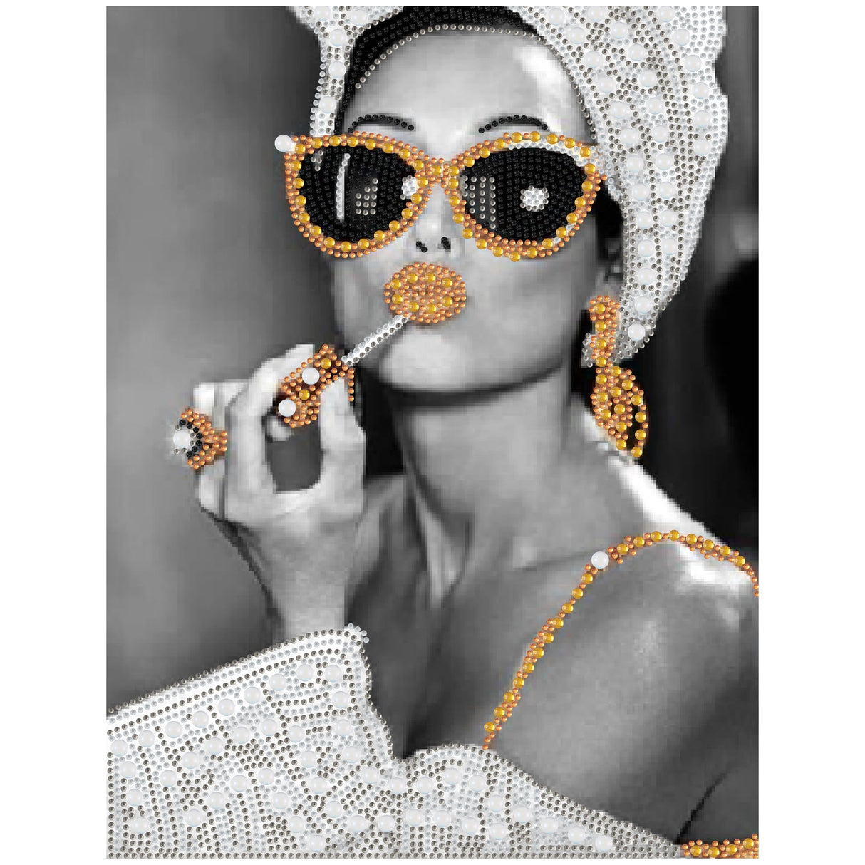 KUFWKEY Woman Diamond Art Kit for Beginners,Partial Diamond Painting Kits for Adults,5D Special Shape Diamond Art Painting,DIY Diamond dots,Mosaic Crafts for Adults,Bathroom Decor,11.81x15.7 inch KUFWKEY