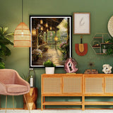 xackcme Landscape Paint by Numbers for Adults - Scenery Paint by Number on Canvas Without Frame, DIY Oil Painting for Gift Home Wall Decor (16x20 inch) xackcme