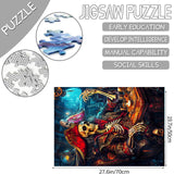 Skull Captain Puzzle for Adults 1000 Piece Pirate Art Jigsaw Puzzle Nautical Jigsaw Puzzles for Challenging Family Activity Games DIY Craft Puzzle Fantasy Puzzle Gift Wall Decor Home Decor Aihonmin