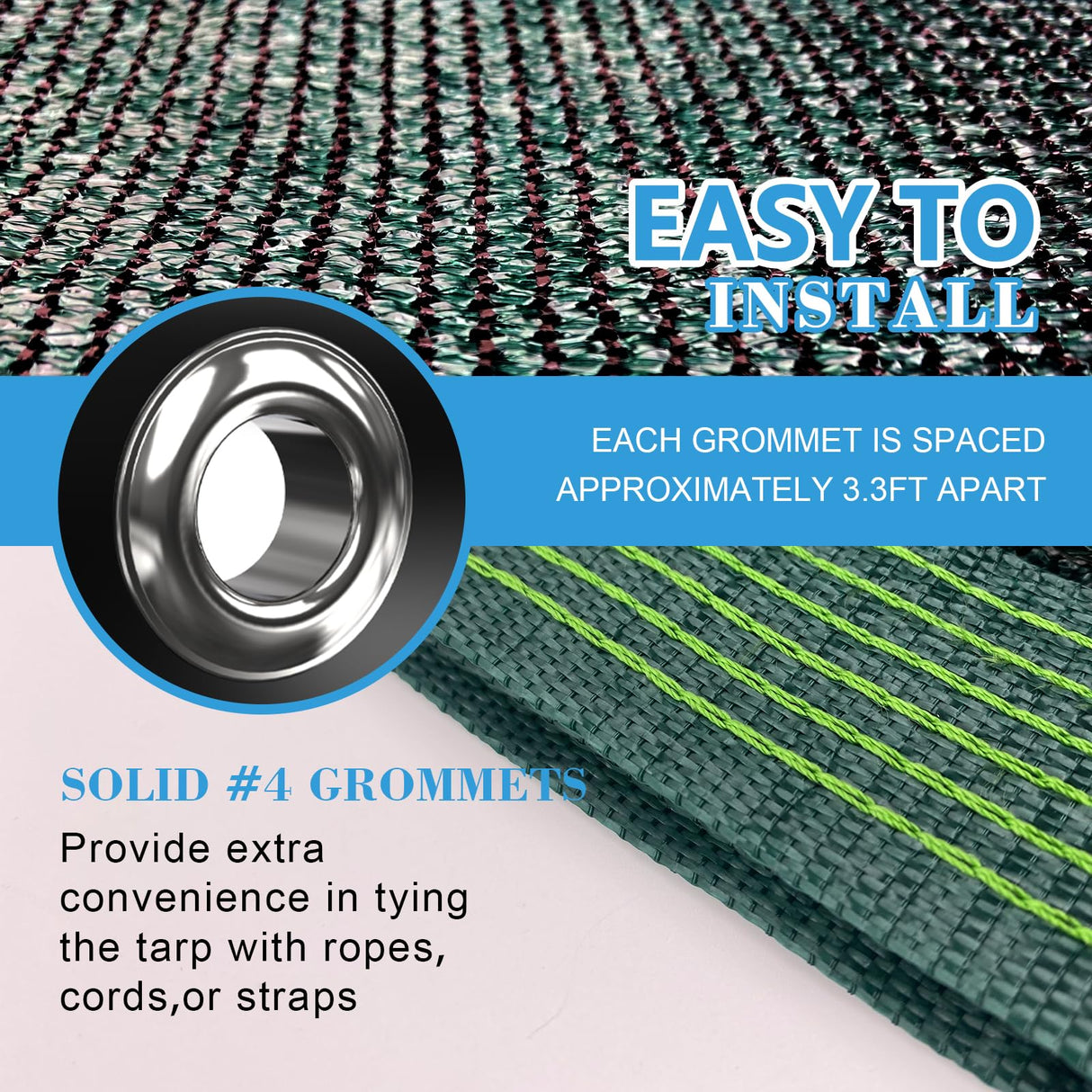 Glieskir 90% Blackish Green Shade Cloth, 10x12FT Resistant Garden Sun Shade Net, Durable Mesh Shade Tarp with Reinforced Grommets for Greenhouse, Plant, Chicken Coop, Pergola, Canopy Glieskir