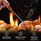 ThermoPro TP01A Instant Read Meat Thermometer with Long Probe Digital Food Cooking Thermometer for Grilling BBQ Smoker Grill Kitchen Oil Candy Thermometer ThermoPro