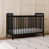 Storkcraft Pasadena 3-in-1 Convertible Crib (Black) – GREENGUARD Gold Certified, Converts to Daybed and Toddler Bed, Fits Standard Full-Size Crib Mattress, Adjustable Mattress Height Storkcraft