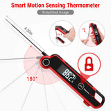 ThermoPro TP620 Instant Read Meat Thermometer Digital, Cooking Thermometer with Large Auto-Rotating LCD Display, Waterproof Food Thermometer Digital for Kitchen, BBQ, or Grill ThermoPro