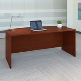 Bush Business Furniture Series C 72W Bow Front Office Desk in Mahogany, Large Computer Table for Home and Professional Workplace Bush Business Furniture