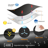 Grill Cover 32 inch Gas BBQ-Cover, Fit Most 2 Burner Grill Waterproof Small Barbeque Cover with Velcro Straps & Adjustable Drawstring for Weber,Nexgrill,Char-Broil, Monument,Dyna-Glo,Kenmore Aoretic