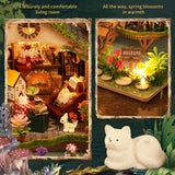 Miniature House Kit, 3D Wooden Puzzles for Adults, DIY Miniature Kit, Dollhouse Kit, Mini House Building Kit, Doll House Kits for Adults Teen to Build (Forest Adventure) ANTREATU