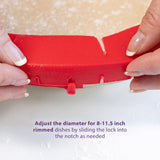 Talisman Designs Baking Pie Crust Shield Protector Cover for Edges of Pie - 8-inch to 11.5-inch Adjustable Silicone Baking Accessory for Making the Perfect Pie | Set of 1 Talisman Designs