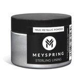 MEYSPRING Sterling Lining - True Metallic Pigment for Epoxy, Casting & UV Resin - Silver Metallic Pigment Powder for Resin Art & Makeup MEYSPRING