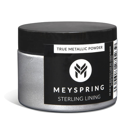 MEYSPRING Sterling Lining - True Metallic Pigment for Epoxy, Casting & UV Resin - Silver Metallic Pigment Powder for Resin Art & Makeup MEYSPRING