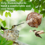Hummingbird Nesters - Bird Nesting Material Holder for Wild Birds - Humming Bird House Materials Gifts for Bird Watching Nature Lovers - Refillable Outdoor Bird Nesting Station to Build a Nest slivche