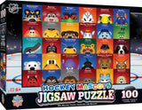 MasterPieces 100 Piece Sports Puzzle for Kids - NHL Mascots 100pc Puzzle - 14"x19" Masterpieces