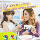 A-SUB Premium Printable Vinyl Sticker Paper for Inkjet Printers, 50 Sheets Matte White Waterproof Sticker Paper 8.5x11 Inch for Making Your Own Stickers at Home A-SUB