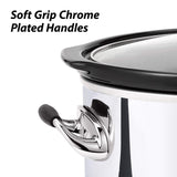 Crock-Pot 7 Quart Programmable Slow Cooker with Digital Timer, Food Warmer, Polished Platinum, Perfect for Everyday Meals and Entertaining Crock-Pot