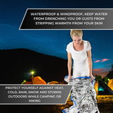 HealthyLine Thermal Foil Emergency Blankets (50 Pack) – Mylar Space Blanket for Heat Retention, Waterproof & Windproof, Lightweight Survival Gear for Outdoors, Camping, First Aid, and Sauna Use HealthyLine